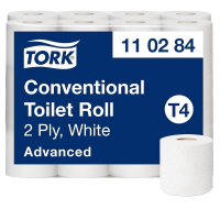 Toiletpapir Tork Advanced T4 hvid 2-lags - 24rl - 11 02 84