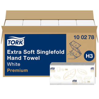 Tork H3 Advanced Singlefold H&aring;ndkl&aelig;deark 2-lags &ndash; 10 02 78