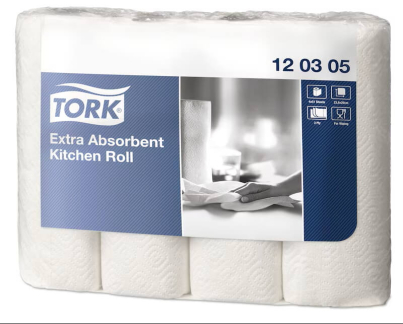 K&oslash;kkenrulle Tork Ekstra hvid 3-lags 48rl - 12 03 05