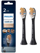 Philips Sonicare A3 Premium All-in-One Børstehoveder Sort - 2 pak
