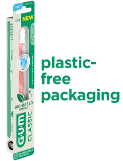 GUM - Tandbørste Classic 411 BIO - voksen - blød
