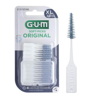 GUM Soft-Picks Original med flour - X-large - 40 stk.