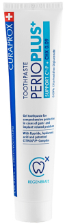 Perio Plus Support CHX 0,09% Tandpasta +Citrox+Fluorid+HA 75 ml.