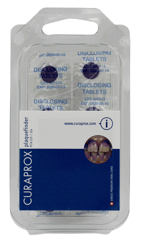 Curaprox PCA 223 Plaque Staining Tablets - Pack of 12