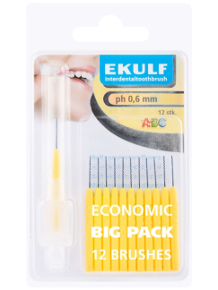 EKULF pH mellemrumsb&oslash;rste 0,6 mm - Gul