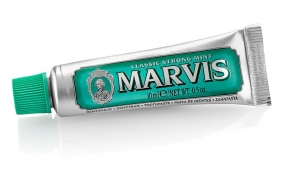 Marvis Tandpasta - Classic Strong Mint - 10 ml. (Rejsestørrelse)