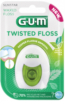 GUM - Tandtråd - Twisted Floss - let vokset