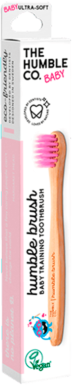 The Humble bambus tandbørste - pink baby, ultra soft