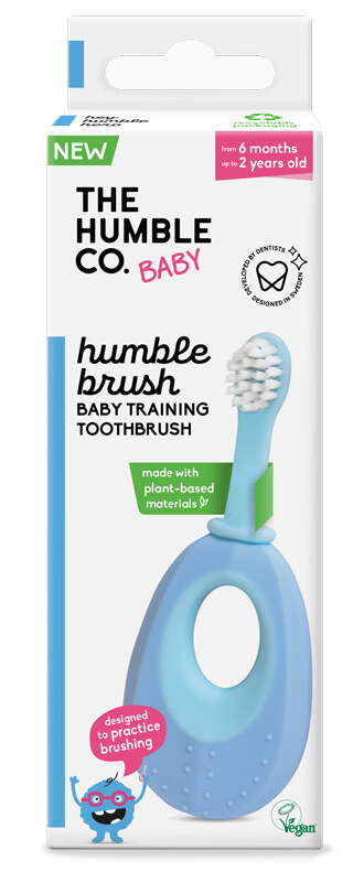 The Humble Baby tandbørste - ultra soft - Blå