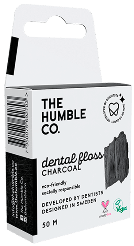 The Humble Dental Floss - Tandtråd - Charcoal - sort