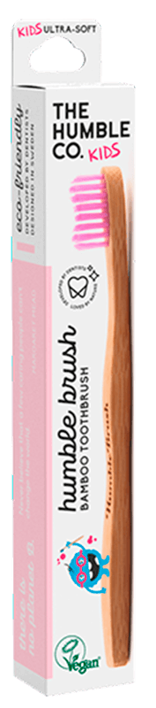 The Humble Brush Kids - Børnetandbørste - Ultra Soft - Pink