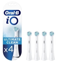 Oral-B iO Ultimate Clean b&oslash;rstehoved - hvid - 4-pack