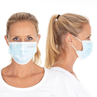 Mundbind m/hovedelastik 3-Lags Type 2 - CE godkendt