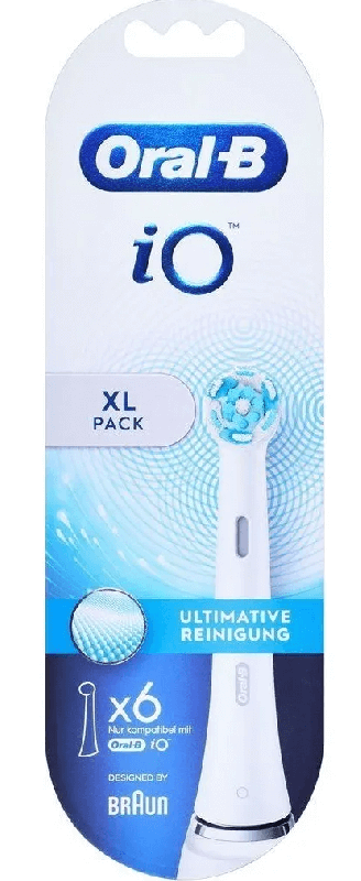 Oral-B iO Ultimate Clean tandbørstehoved - hvid - 6-pack