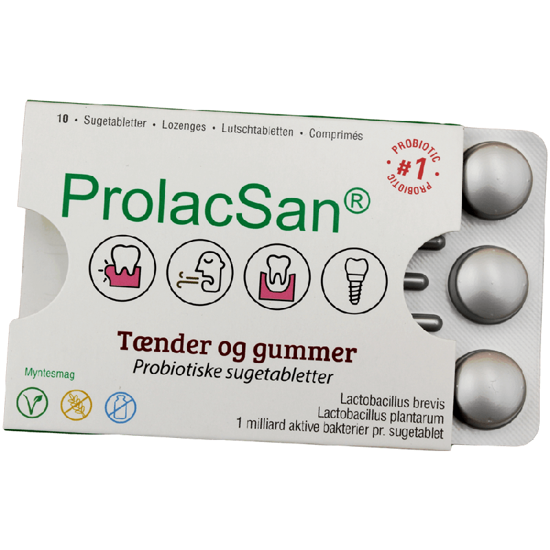 7: ProlacSan® sugetabletter 10 stk. Med naturlige mælkesyrebakterier.