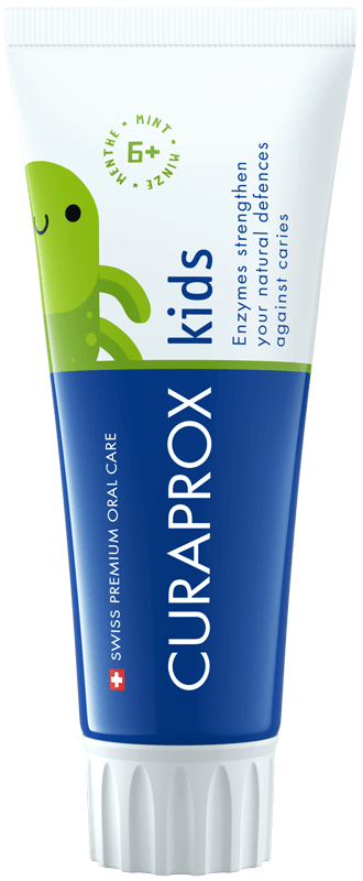 Curaprox Kids tandpasta 1450PPM - Pebermynte - 60 ml.