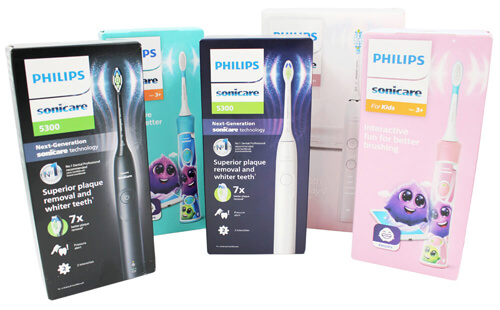 Udvalgte Philips elektriske tandbørster