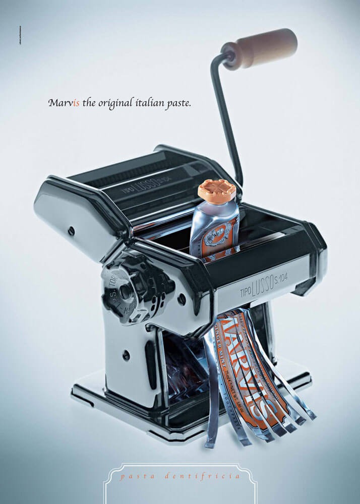 Marvis tube bliver til spagetti