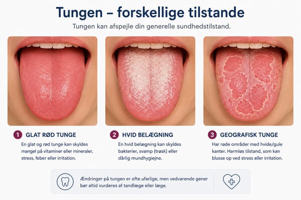 Tungen - forskellige tilstande