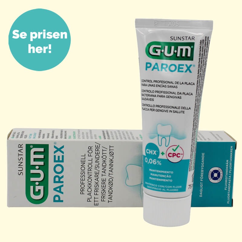 GUM Paroex 0,06 tandpasta mod paradentose